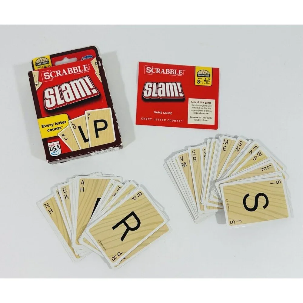Scrabble Slam! Crossword Card Game Hasbro Gaming Family Night 2-4 players Fun - Picture 4 of 6